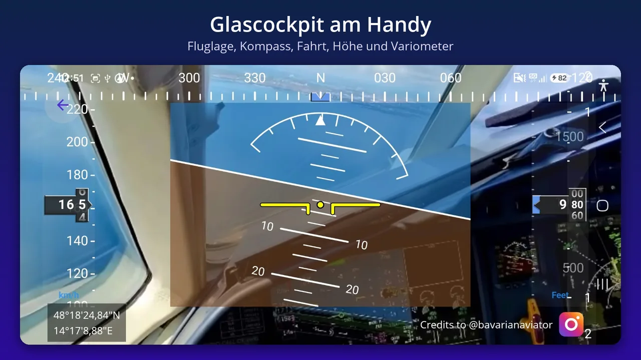 Glascockpit am Handy